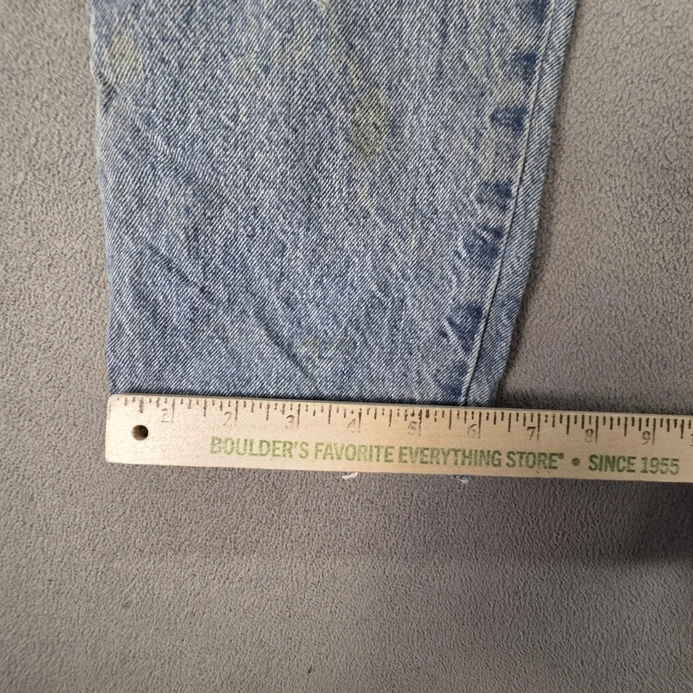 Levis 501 CT Jeans Womens Light Wash Tapered Patched Distressed Fits 27x27 - Picture 5 of 16